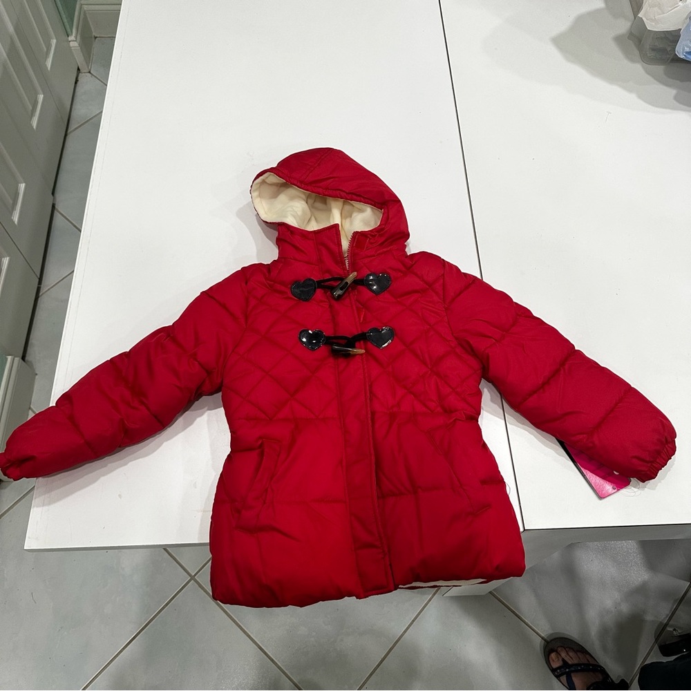 Pink Platinum Red Kids Puffer Jacket